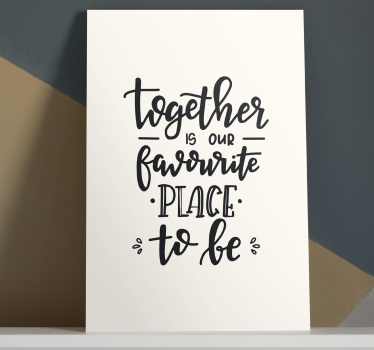 Text phrase quote bedroom canvas art - TenStickers