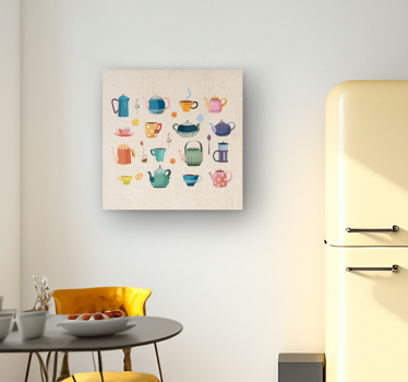 Vintage kitchen tea vintage wall prints - TenStickers