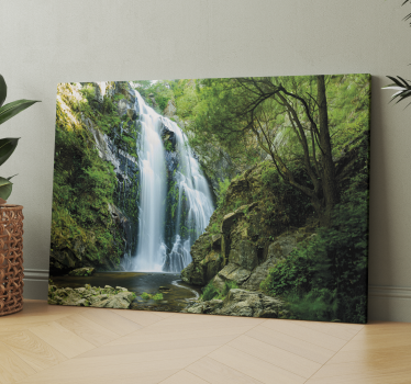 Waterfall in Forest canvas print - TenStickers