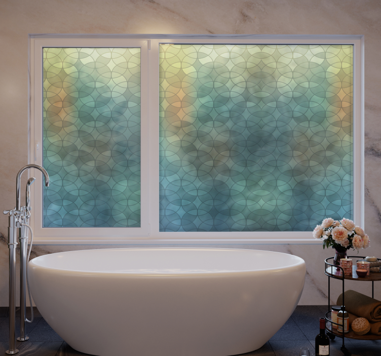 3D glass effect  window sticker - TenStickers