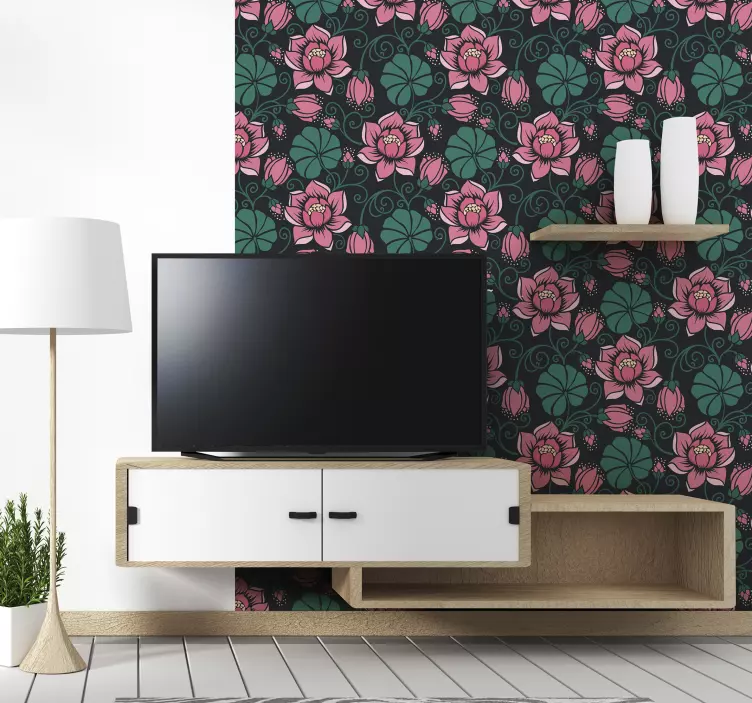 Floral vines furniture sticker - TenStickers