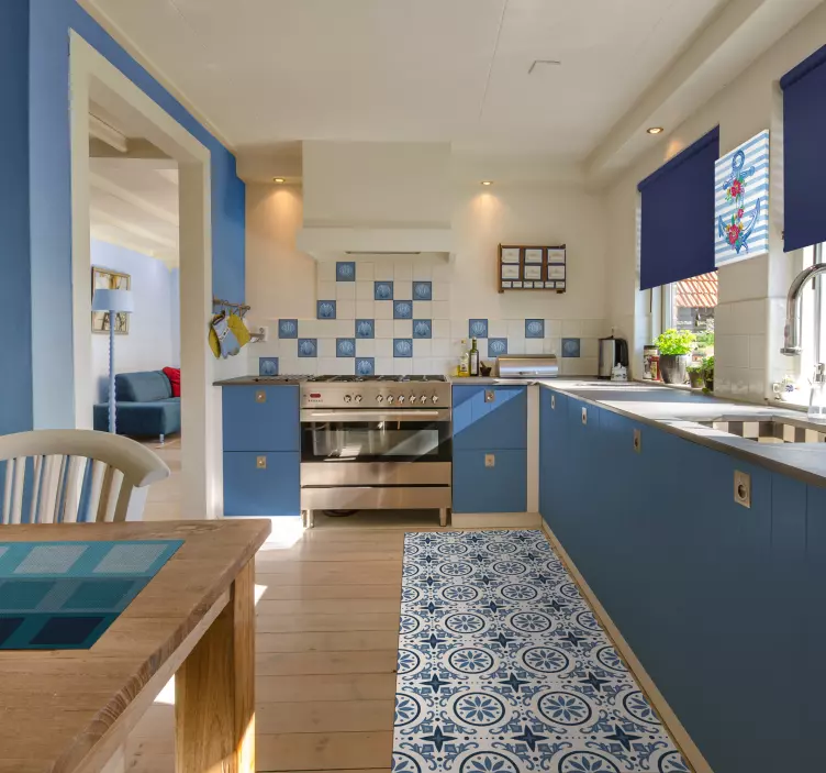 Seashell pattern tile sticker - TenStickers