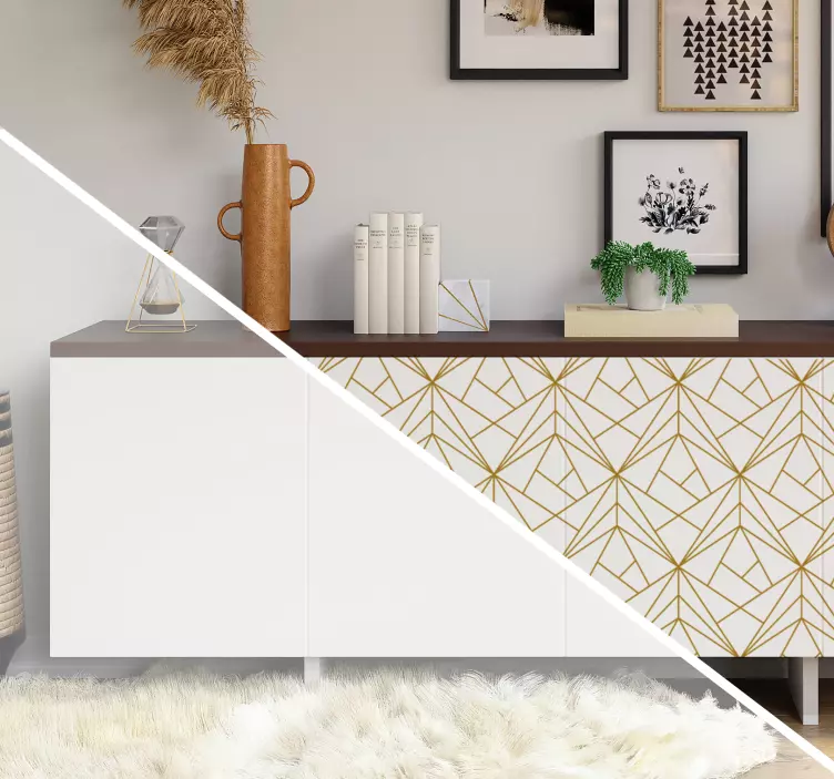 Geometric Furniture Sticker - TenStickers