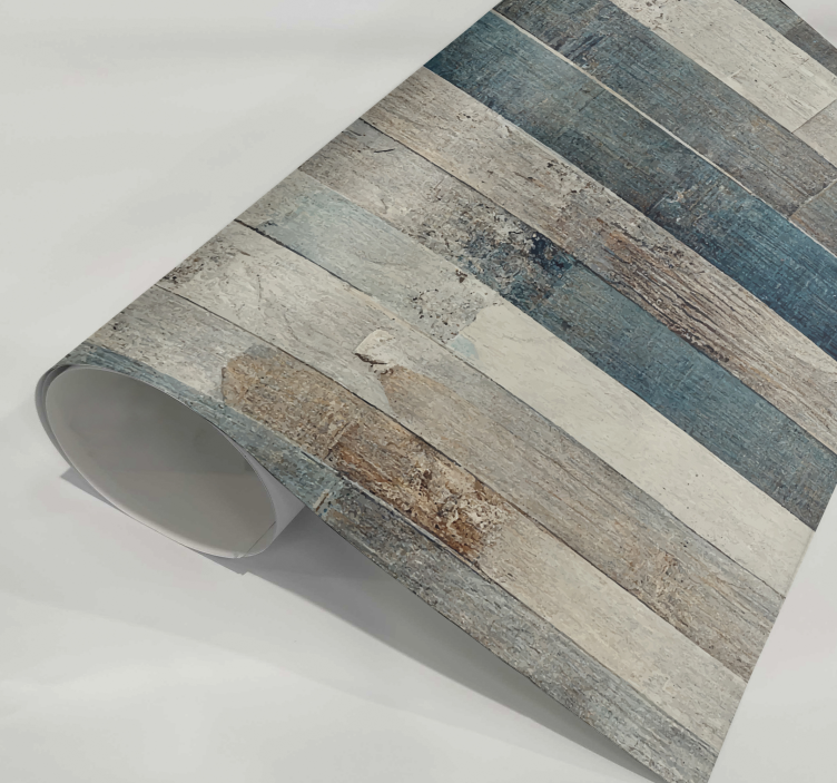 Aged Wood Blue Tones furniture decal  3600 - TenStickers