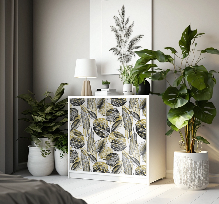 Elegant Tropical Plants furniture decal  3600 - TenStickers