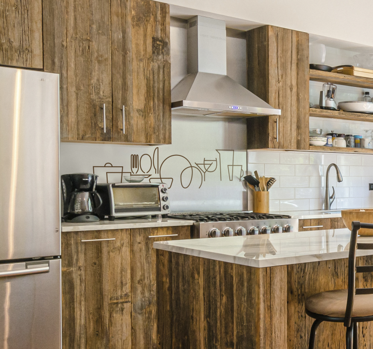 Cutlery cutlery wall sticker - TenStickers