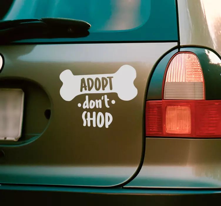 adopt don’t shop pet wall art - TenStickers