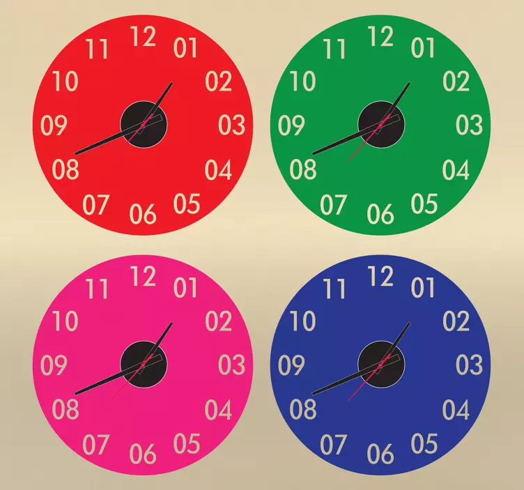 Round Wall Clock Sticker for you - TenStickers