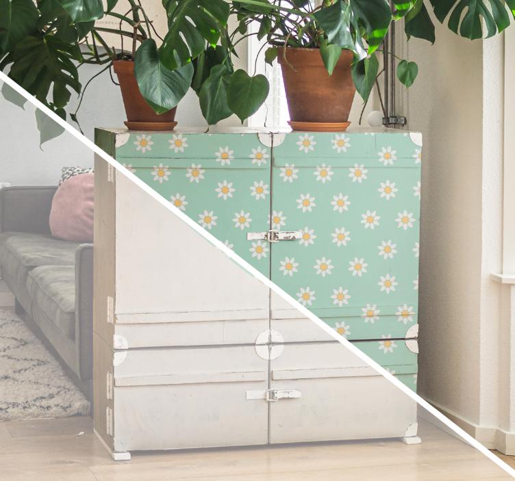 Daisy Flowers Living Room Wall Decor - TenStickers