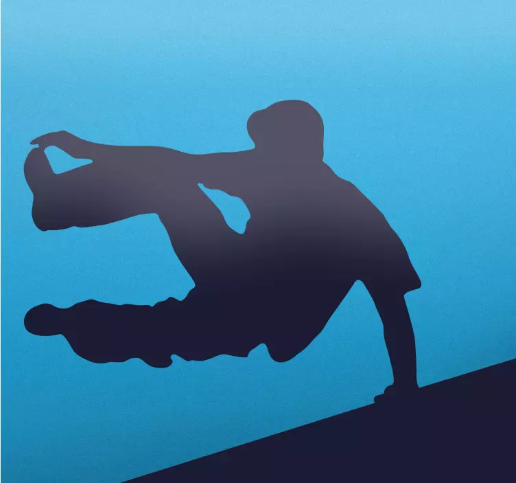 Parkour Silhouette Sticker - TenStickers