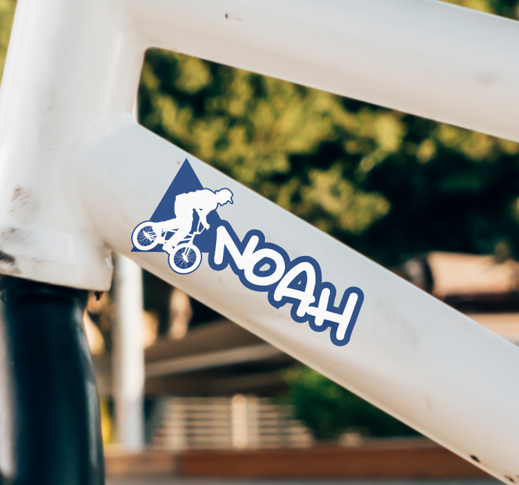 BMX customisable name bike sticker - TenStickers