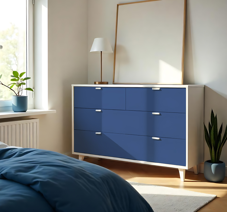 Matte Navy Blue plain sticker - TenStickers