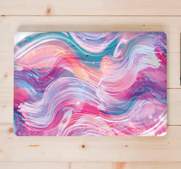 Abstract Color Swirls laptop skin - TenStickers