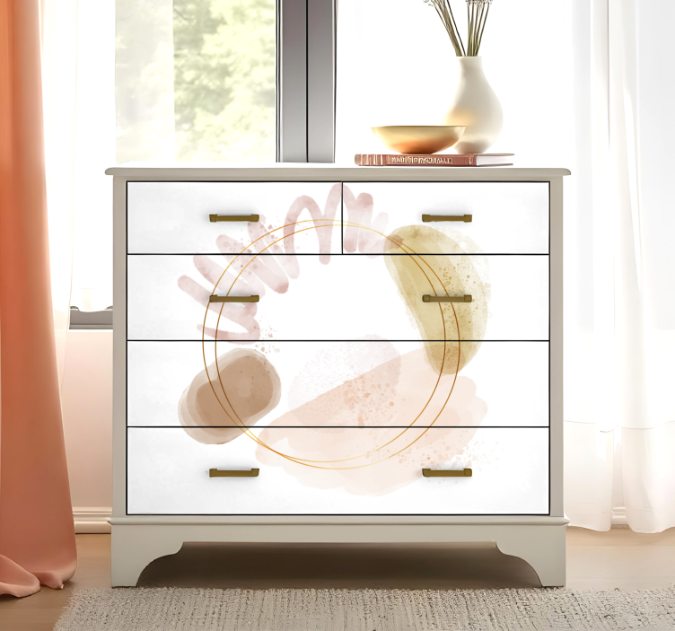 abstract elegant shapes furniture sticker - TenStickers