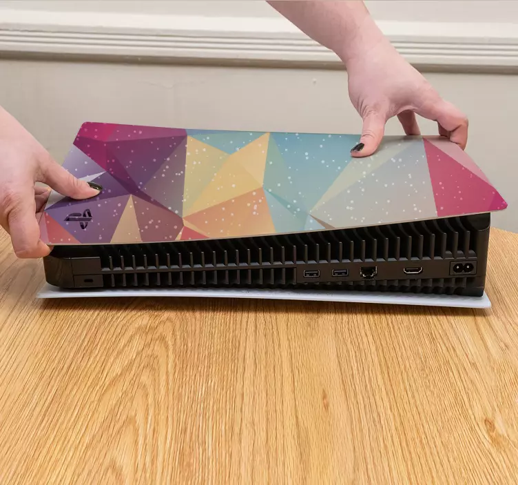 Abstract graphic colours  PS5 sticker - TenStickers