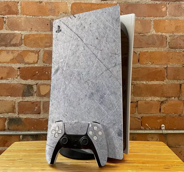 Abstract metallic surface  PS5 decal - TenStickers