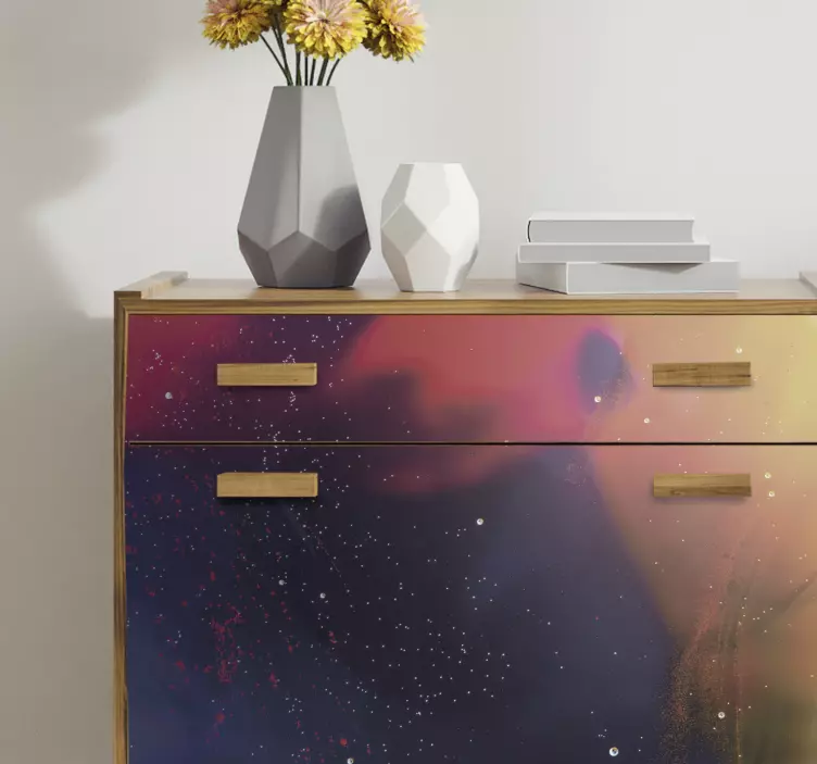 Abstract multicolor furniture sticker - TenStickers