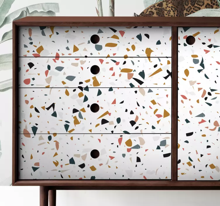 Abstract texture pattern furniture decal - TenStickers