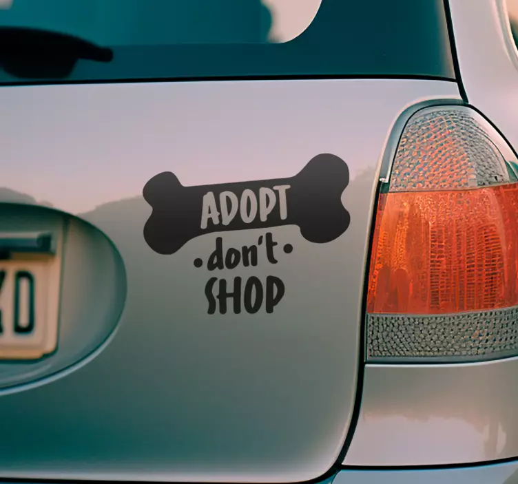 adopt don’t shop pet wall art - TenStickers