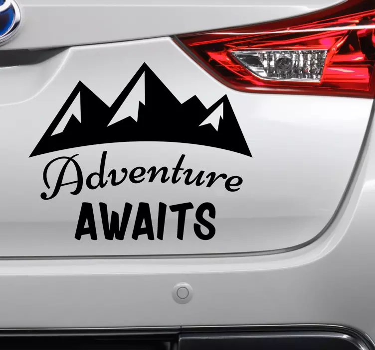 Adventure  car vinyl sticker - TenStickers