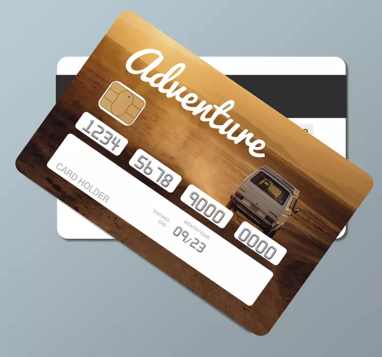 adventure card vinyl sticker - TenStickers