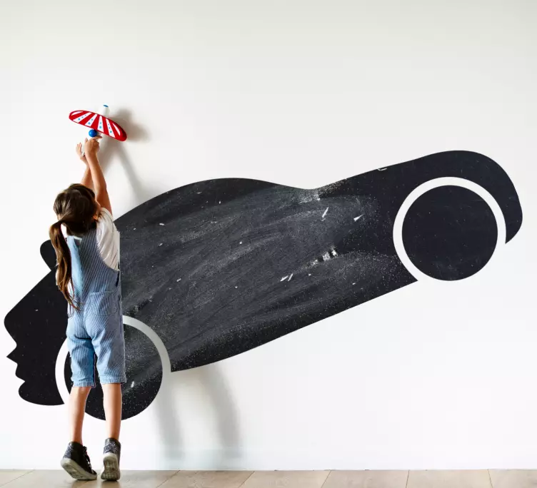 Amazing sport car design write on sticker - TenStickers