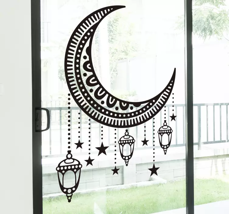 Arabic figures window sticker - TenStickers