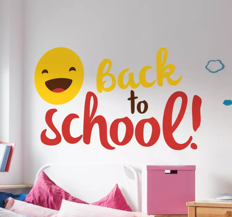 Back to School Emoji Sticker - TenStickers
