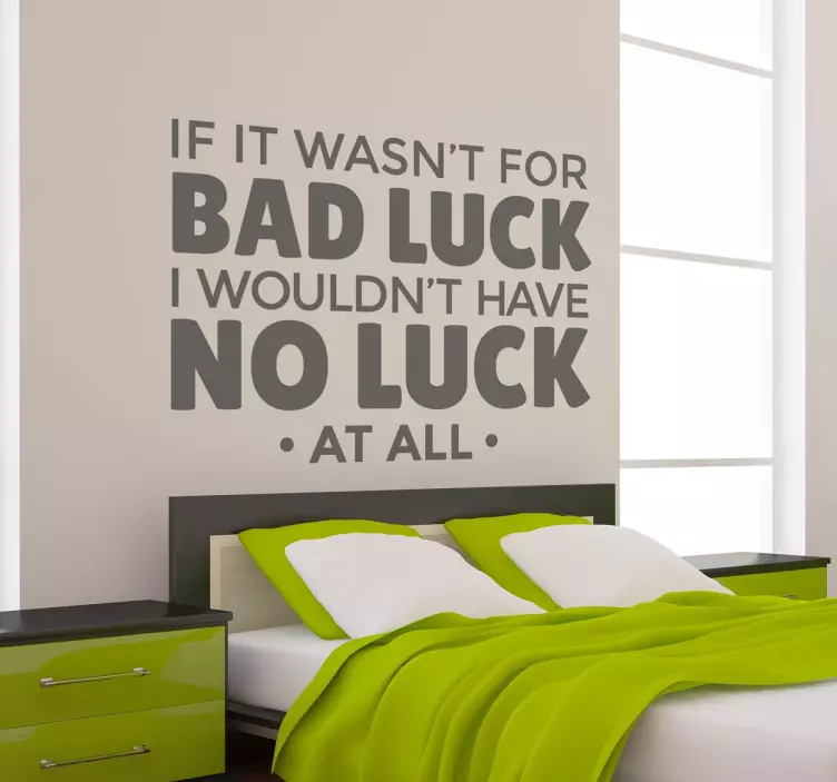 Bad Luck Wall Sticker - TenStickers