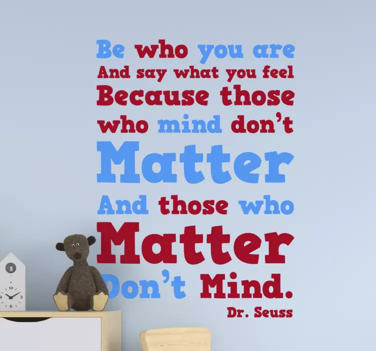 Be who you are fairy tale sticker - TenStickers