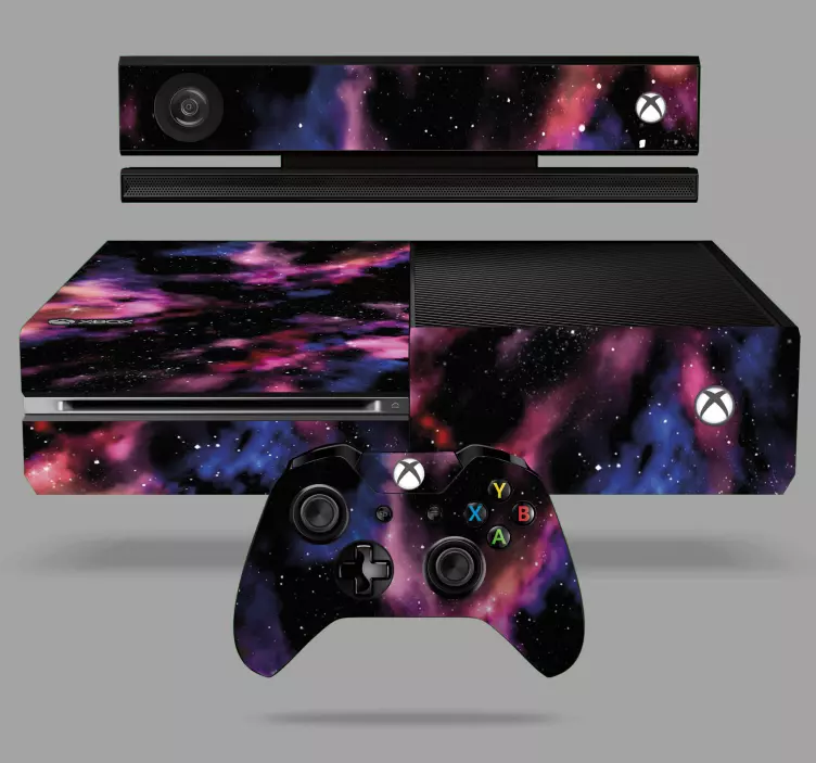 Beautiful design of starry space xbox skin - TenStickers