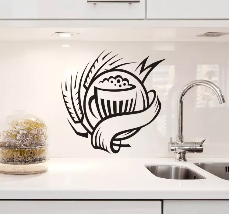 Beer Logo Kitchen Sticker - TenStickers