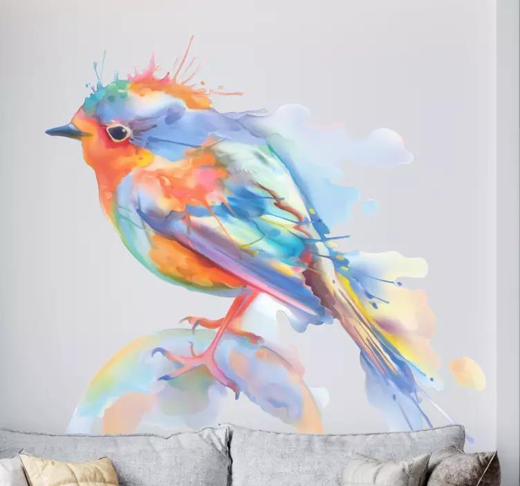 Bird Splash bird wall sticker - TenStickers