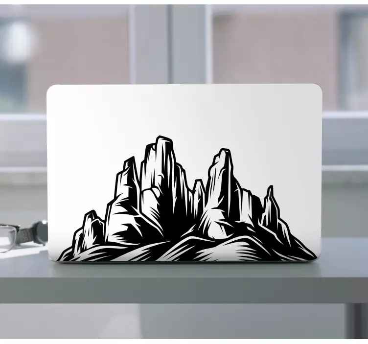 black and white design decal - TenStickers