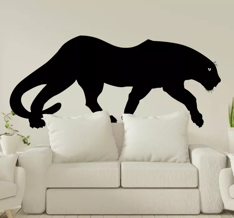 Black Panther wild animal decal - TenStickers