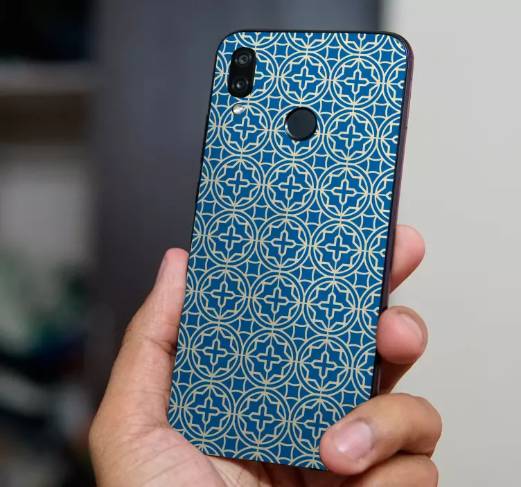 Blue tiles (huawei) vinyl stikcer - TenStickers