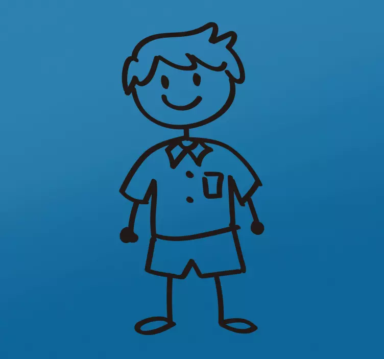 Body drawing car vinyl sticker - TenStickers