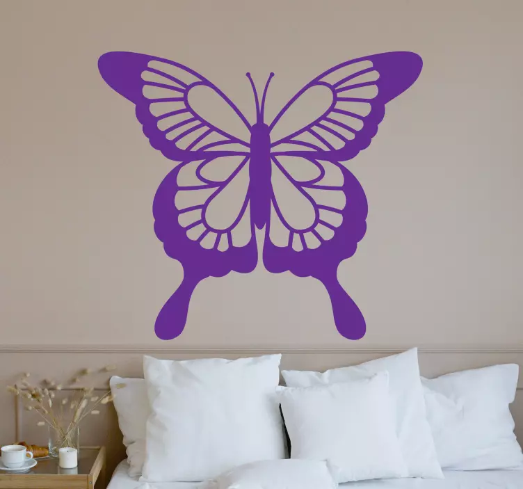 boho style decorative butterfly animal sticker - TenStickers