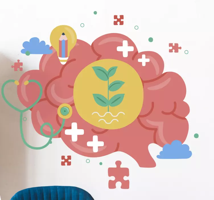 Brain Storm science stickers - TenStickers