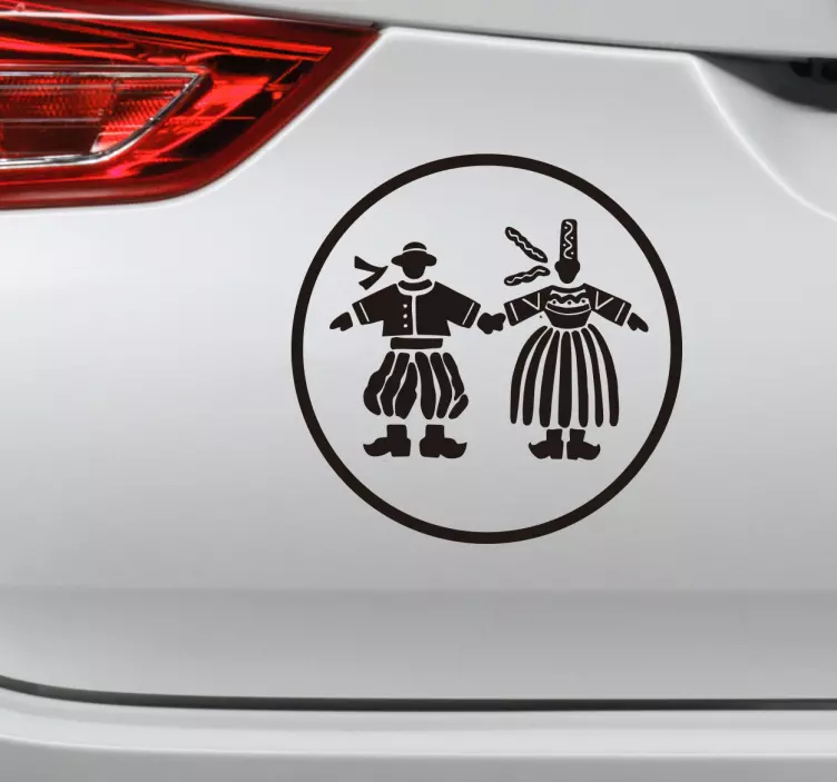 Breton art car vinyl sticker - TenStickers