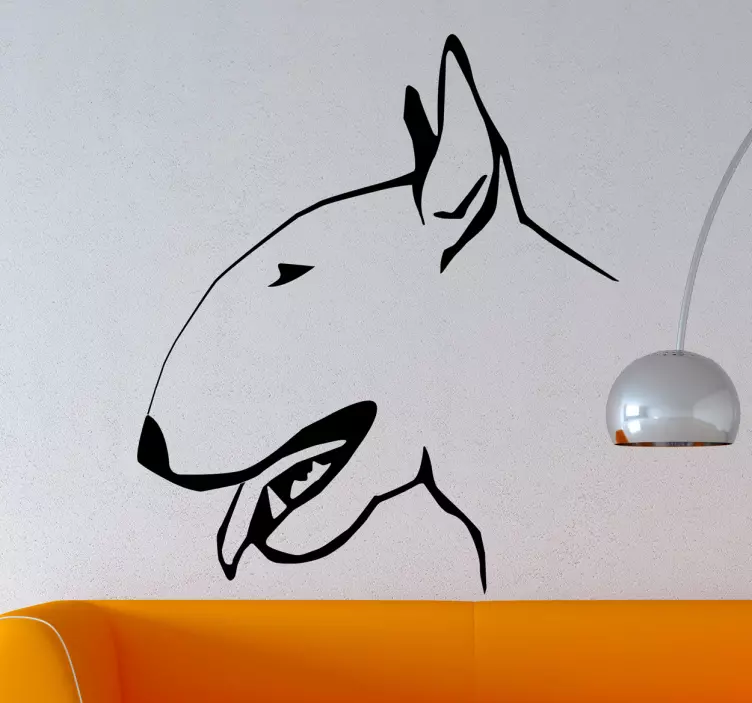 Bull Terrier Wall Decal - TenStickers