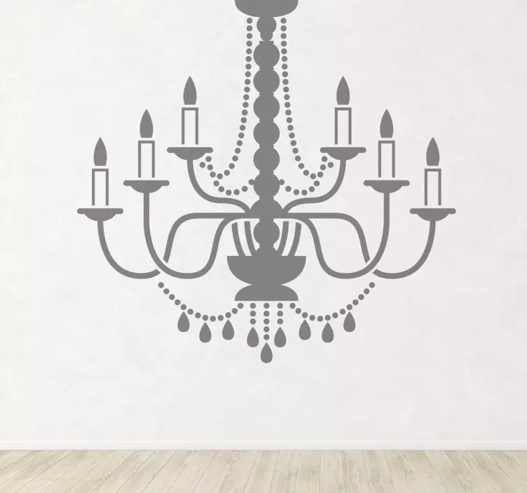 Candle Lamp Decorative Sticker - TenStickers
