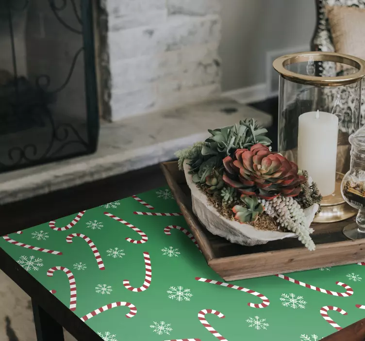 Candy pattern  furniture Christmas sticker - TenStickers