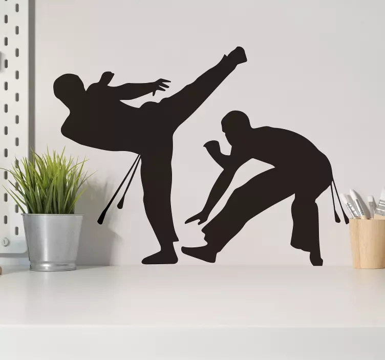 Capoeira wall art sticker - TenStickers