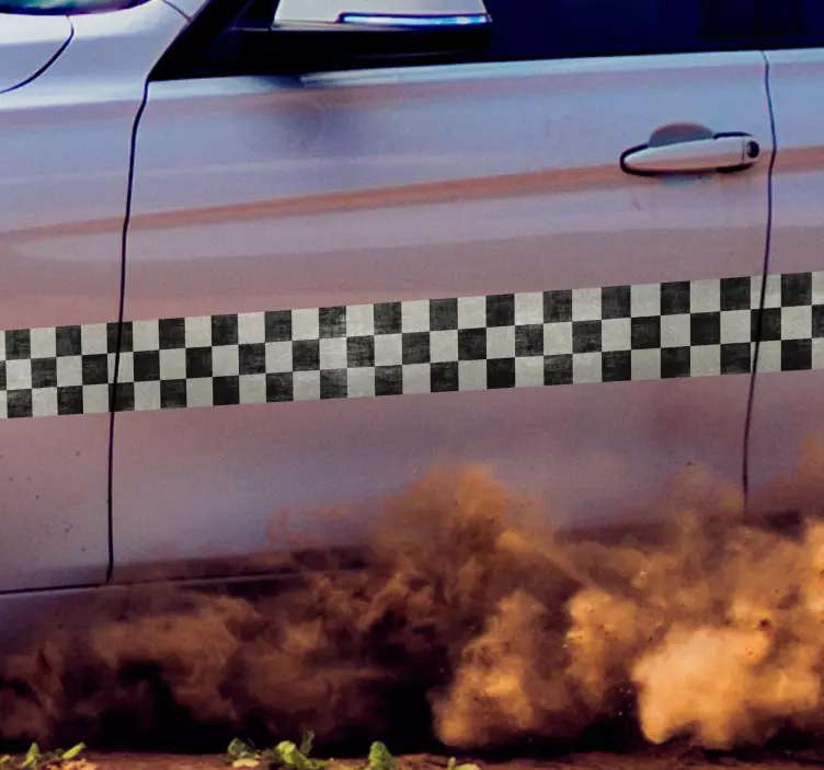 Car Racing Stripe Sticker - TenStickers