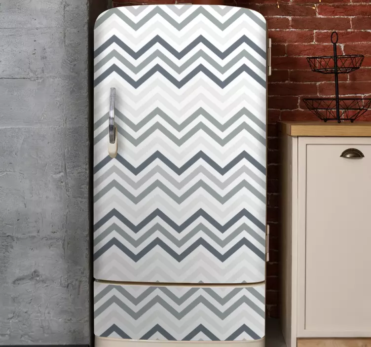 Chevron Pattern Wrap fridge sticker - TenStickers