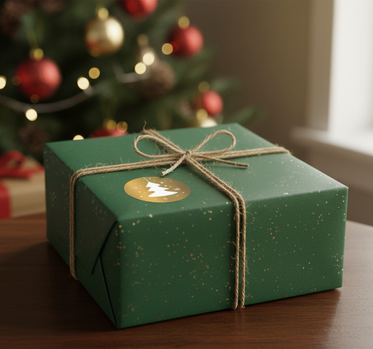 Christmas sticker for presents - TenStickers