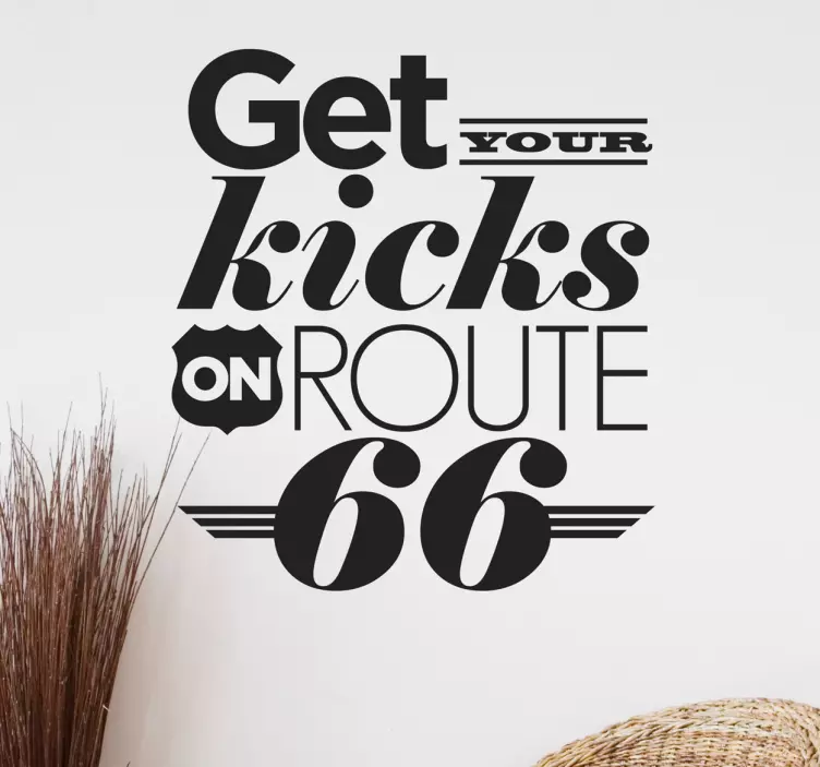 Chuck Berry Route 66 Wall Sticker - TenStickers