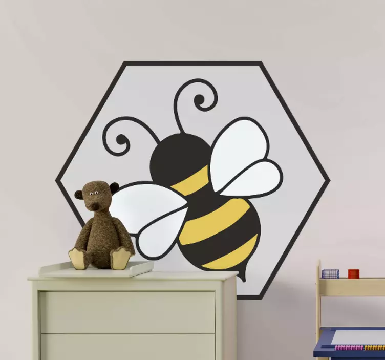 Classic cartoon bee bug sticker - TenStickers