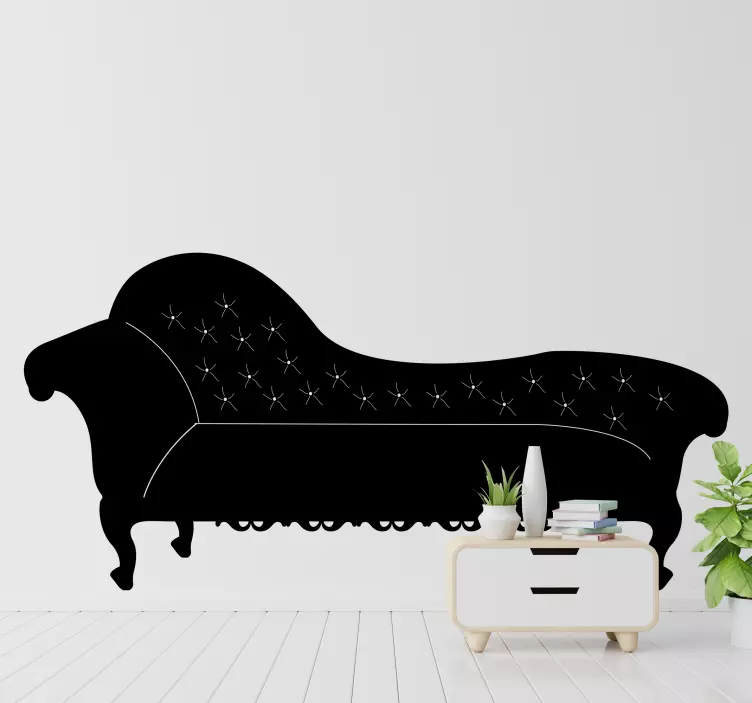 Classic Chaise Sofa Wall Sticker - TenStickers